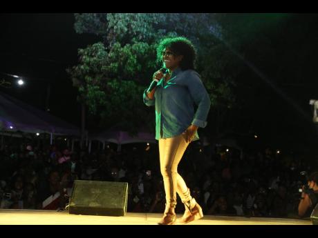 A joyful Tanya Stephens was in her element and had the audience singing along during her performance.