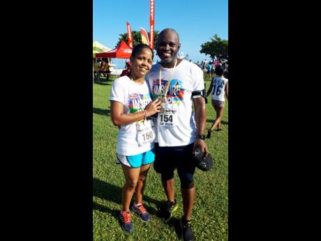 Aside from the MoBay City Run, this husband-and-wife duo has participated in the Guardian Group ‘Keep it Alive’ Night Run twice, the CUMI Come Run approximately three times, and the Cornwall College Old Boys Association Run.