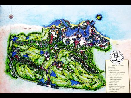 The master plan for Harmony Cove.