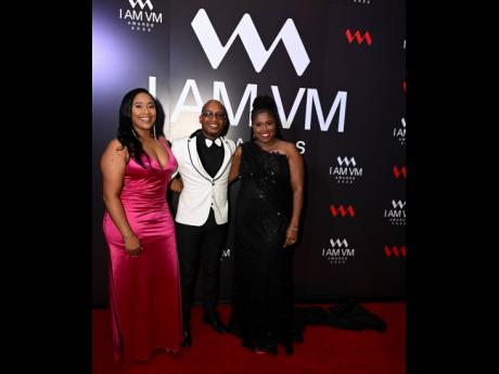 From left: Allison Morgan, acting CEO of VM Property Services; Dr Dayton Robinson, group chief human resources officer; and Clover Moore, assistant vice president for group corporate affairs and communication, share a photo opportunity on the red carpet.