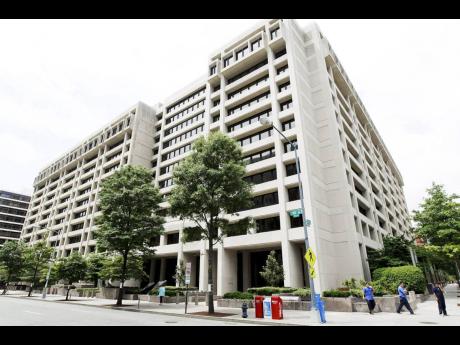 The  International Monetary Fund headquarters building in Washington.