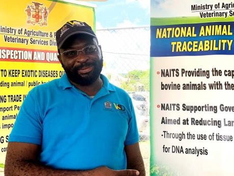Ricardo Miller, an animal health technician for Kingston and St Andrew (KSA) who spoke with The Gleaner during the 27th staging of the Kingston and St Andrew Association of Branch Societies/Jamaica Agricultural Society (JAS) Agro Fest, which was held on Sa
