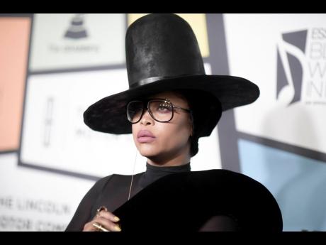 Erykah Badu attends the 8th Annual Essence Black Women in Music in Los Angeles on February 9, 2017. 