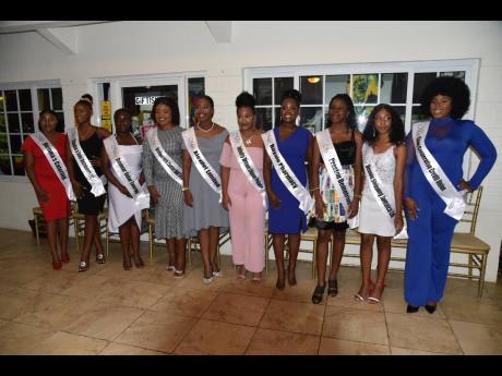 Contestants in the Miss Westmoreland Festival Queen 2023 are seen here (from left): Sherona Small (Miss Demma’s Catering Company), Daniea Ackbersingh (Miss Chandon Distributors Limited), Anna-Kay Beckford (Miss Devmar Solar Energy), Olivia Campbell (Miss
