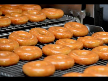 The original glazed, more popularly called the OG, fresh from the oven. 