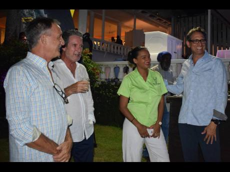 From left: Andrew Issa of Coldwell Banker Jamaica Realty and Kuya Magazine; Andrew Todd, Digiview Security Ltd.; Tamara Cox, business development officer, Arosa Jamaica; and Kyle Mais, managing director, Jamaica Inn.