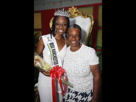 Sybil Rose was immensely proud of her granddaughter, the new Miss Manchester Festival Queen, Donale Bryan.