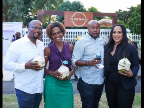 From left: Mark McDonald and Peta-Gay McDonald, owners, Optical Elements Jamaica; Riel Henry, manager director of Jamcell Ltd, and Shannah Singh, operations manager, Jamcell Ltd, were in attendance at the launch of the X-Trail e-POWER.