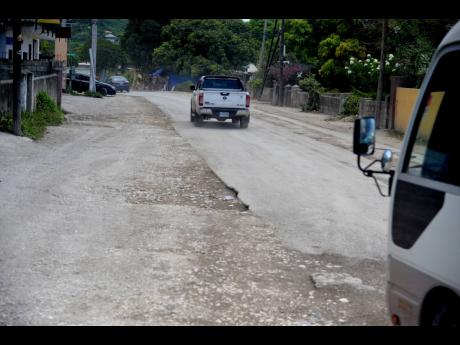 The ongoing roadwork in St Thomas.