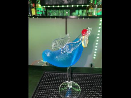 The signature cocktail, better know as the blue bird, will have you soaring in no time. 
