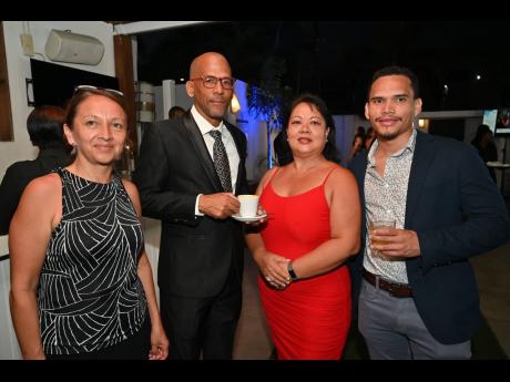 From left: Pilar DeCola from Connecticut; Cary Gordon, managing director of Carlisa Enterprises Limited; Lisa Gordon, director, Carlisa Enterprises Limited and Dominic Gordon, project manager of Carlisa Enterprises Ltd.