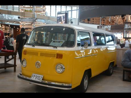 The old VW that Bob Marley drove when he was alive is now a part of the Bob Marley experience at the Sangster International Airport.