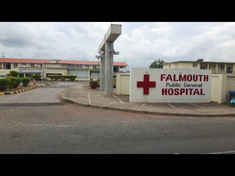 The entrance to the Falmouth Public General Hospital in the seaside Trelawny capital.