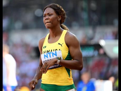 Gladstone Taylor / Multimedia Photo Editor

Jamaica’s Natasha Morrison moments after competing in the women’s 100m round 1 heat 5 in the morning session of the 2023 World Athletics Championships held at the National Athletics Centre in Budapest, Hungar