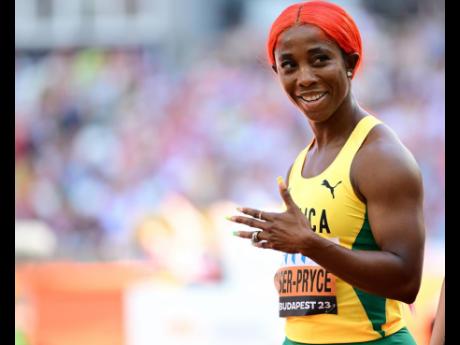 Gladstone Taylor/Multimedia Photo Editor
Jamaica’s Shelly-Ann Fraser-Pryce, moments after competing in the final heat of the women’s 100m round 1 at the morning session of the 2023 World Athletics Champion held at the National Athletics Centre in Budap