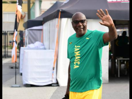 Jamaica’s 400-metre coach Bert Cameron at the World Athletics Championships in Budapest, Hungary 40 years after winning the country’s first gold medal.