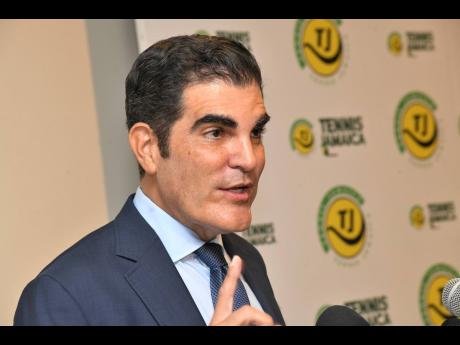 Tennis Jamaica president, John Azar, speaks to the media about the ins and outs of the organisation’s selection policies ahead of a Davis Cup tie against Lebanon.