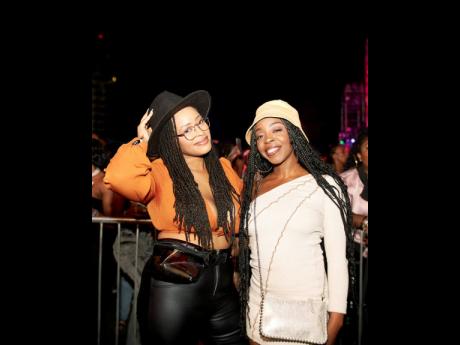 Our lens captured Desiree Wheeler (left), senior marketing officer, Mayberry Investments, and Leslie-Ann McDowell, head of production at M1 Productions, enjoying the concert.