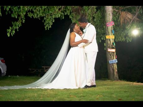 The couple became husband and wife on August 19 during a magical reception ceremony at Ivy’s Cove in White House, Westmoreland.