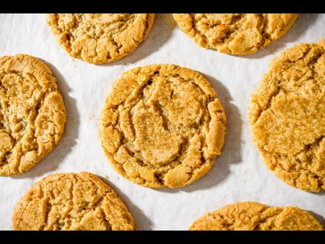 Peanut butter–miso cookies. 