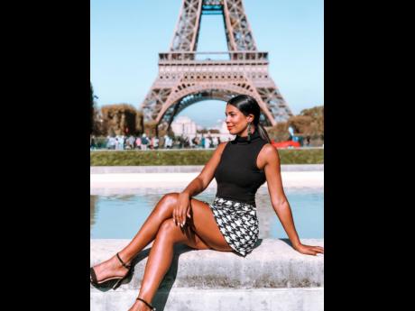 Pouyat created fond memories at historical sites like the Eiffel Tower in Paris, France.