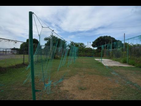 The practice nets for cricketers in shreds.