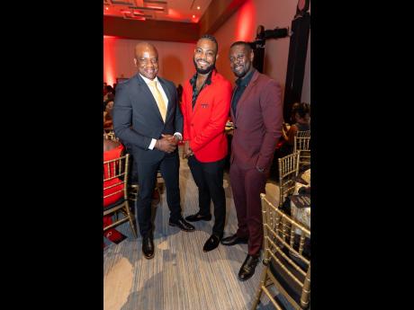 From left: Elon Parkinson, head of communications and corporate affairs and the evening’s master of ceremonies; Chevon Lewis Jr, brand manager; and Tari Lovell, chief marketing officer for Digicel.