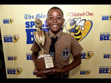 Jahriel Chambers, of Wakefield Primary School, won the Spelling Bee title for the parish of Trelawny.
