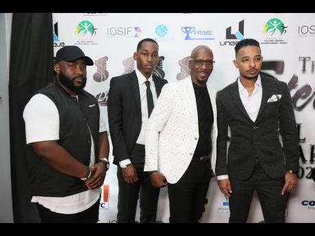 From left, DaJourney, Prince Saj, Kevin Heath and DJ Nicholas at the Sterling Gospel Music Awards last Saturday.