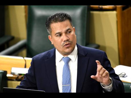 Senator Matthew Samuda, who piloted the Law Reform (Zones of Special Operations) (Special Security and Community Development Measures) Act, 2023 in the Senate on Friday.