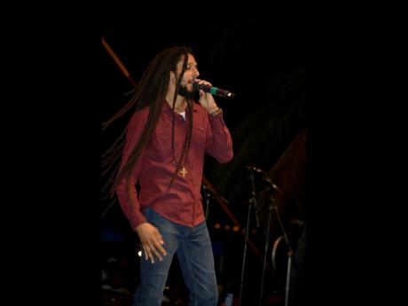Julian Marley at Dennis Brown Tribute concert, on February 23, 2020. ‘Colors of Royal’ by Julian Marley & Antaeus is under consideration for a Grammy nomination.