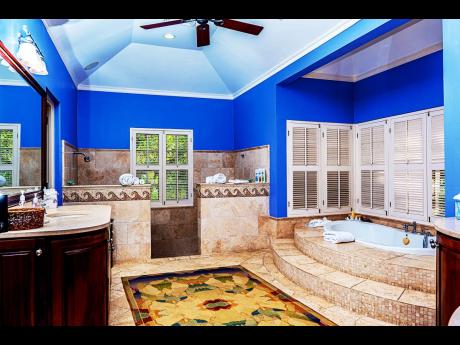 The principal bathroom holds your attention effortlessly.