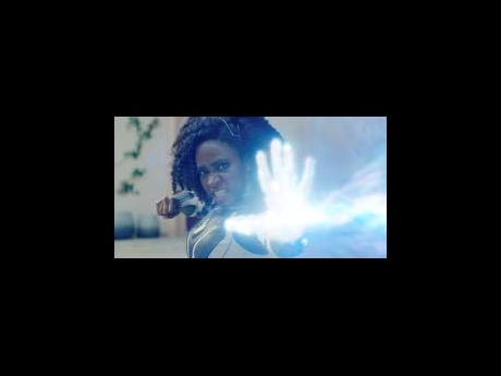 Teyonah Parris as Captain Monica Rambeau in a scene from ‘The Marvels’.