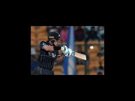 New Zealand’s Mark Chapman during the ICC Men’s Cricket World Cup match between New Zealand and Sri Lanka in Bengaluru, India on Thursday, November 9.
