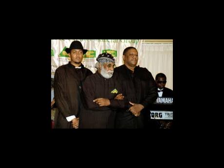 The Merritone Music trio of (from left) Craig Ross, Winston Blake  and Michael Thompson at  JAVAA’s second induction to the Jamaica Music Hall of Fame held at The Jamaica Pegasus hotel on Tuesday July 7, 2009.