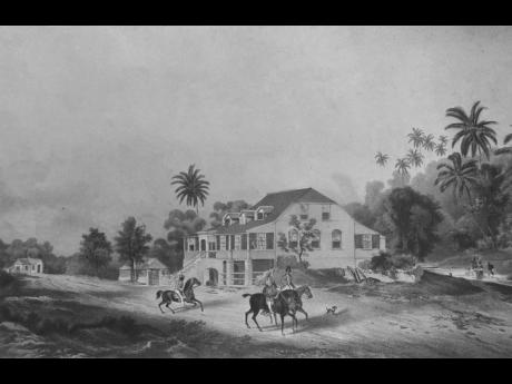 The Ferry Inn – from an old sketch by William Kidd supplied by the Institute of Jamaica.