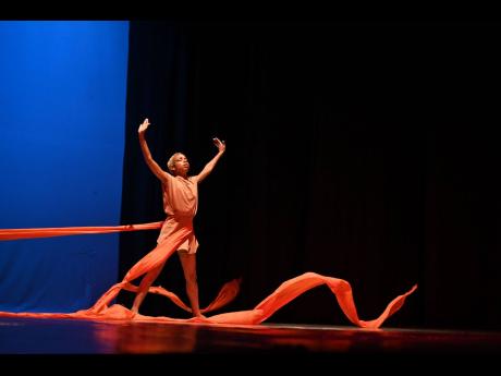 Principal dancer Atira Robinson in ‘The Rising’ choreographed by Renee McDonald.