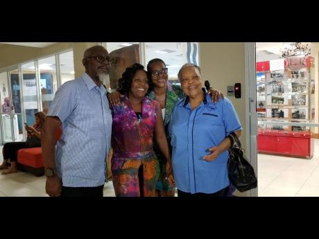 From left: Colin Porter, manager of technical services at Jamaica Business Development Corporation (JBDC); Charmaine Brown; Jacquline Mason Reid; and Valerie Veira, chief executive officer at JBDC, at the launch of Jadire Expose recently. 