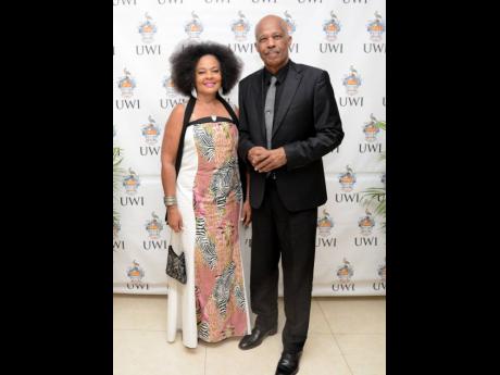 Professor Sir Hilary Beckles, vice-chancellor, University of the West Indies, poses with his wife, Lady Beckles.