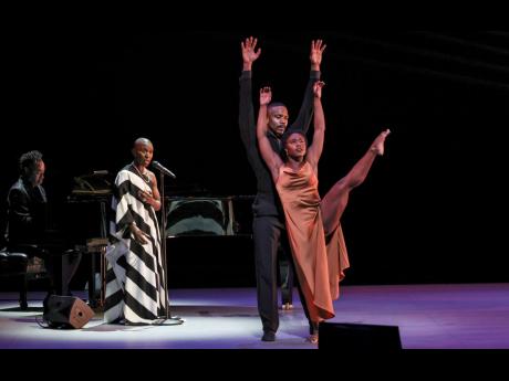 Cynthia Erivo (second left) performs with the company.