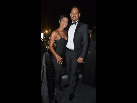 Adam Barakat, commercial director of Gustazos, and Richelle Parchment, managing director of JustSugar Beauty Bar, bring elegance to the black-tie event.