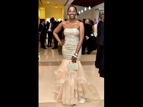 Nadine Spence, managing director of Sixt Car Rental and area vice president of the Jamaica Hotel and Tourist Association for Montego Bay, shines bright in sparkle and tulle.