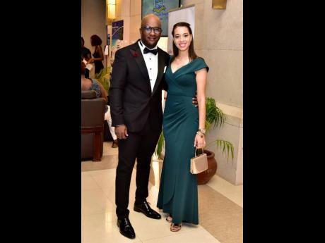 Andre Brown, managing director of SOBE Holdings, and his wife, Ruth-Ann, manager at Union Dental, didn’t miss out on this grand celebration.