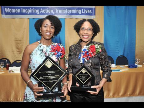 Andrea Dempster Chung (left) and Dr Rosalee Brown are proud recipients of this year's Stella Gregory Award for Excellence and Grace Allen Young Professional Award, respectively.