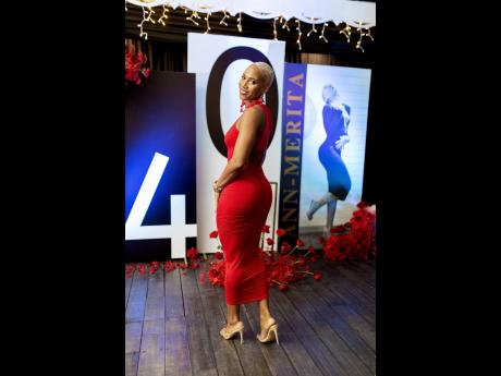It is said that 40 is the age where dreams thrive and fears fade away. Birthday girl, Ann-Merita Golding, is stunning in red at the special event. 
