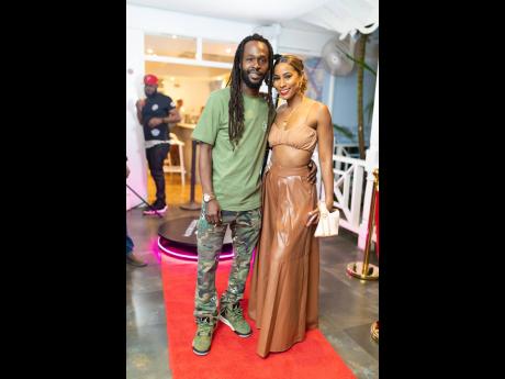 Reggae royalty Jesse Royal and ‘Karnival Kween’ Kandi King graced the red carpet of the Ann-Merita Golding’s 40th birthday event in style.