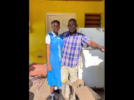 Sixty-two-year-old St Thomas farmer, Sylvester Irving, and his 15-year-old daughter, Sabrina.