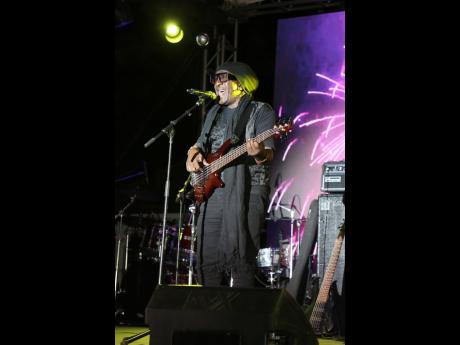 Benjy Myaz performing at Rebel Salute launch held in the Gardens, Pegasus Hotel.