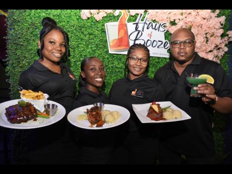 Co-owner and the director of human resources of Haus of Booze, Careem Mullings (left), along with his team, invites you to sip, savour, and repeat.