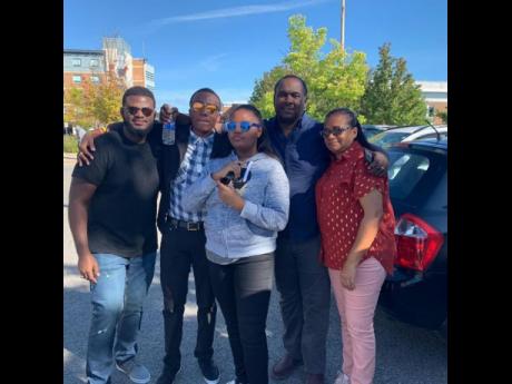 Consuelo Ricketts and her immediate family. From left: sons Camir and Nahir; daughter Najiyah, and husband Neville.